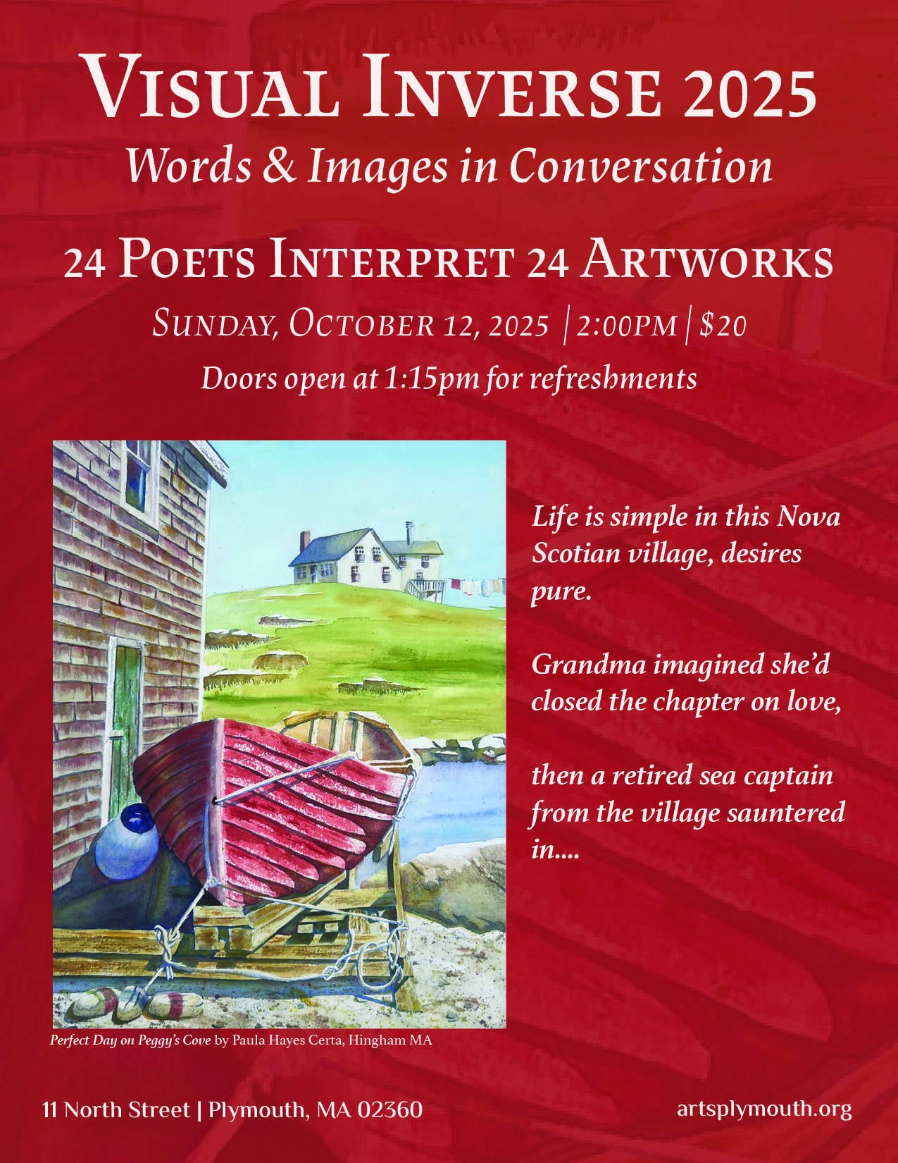 Poetry The Art of Words | Plymouth Center for the Arts